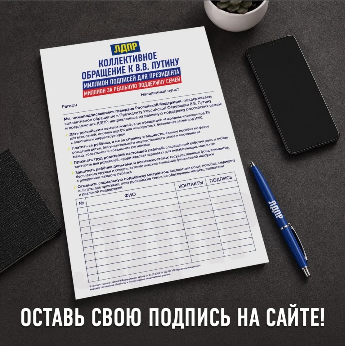 ЛДПР запускает сбор миллиона подписей за пересмотр семейной политики