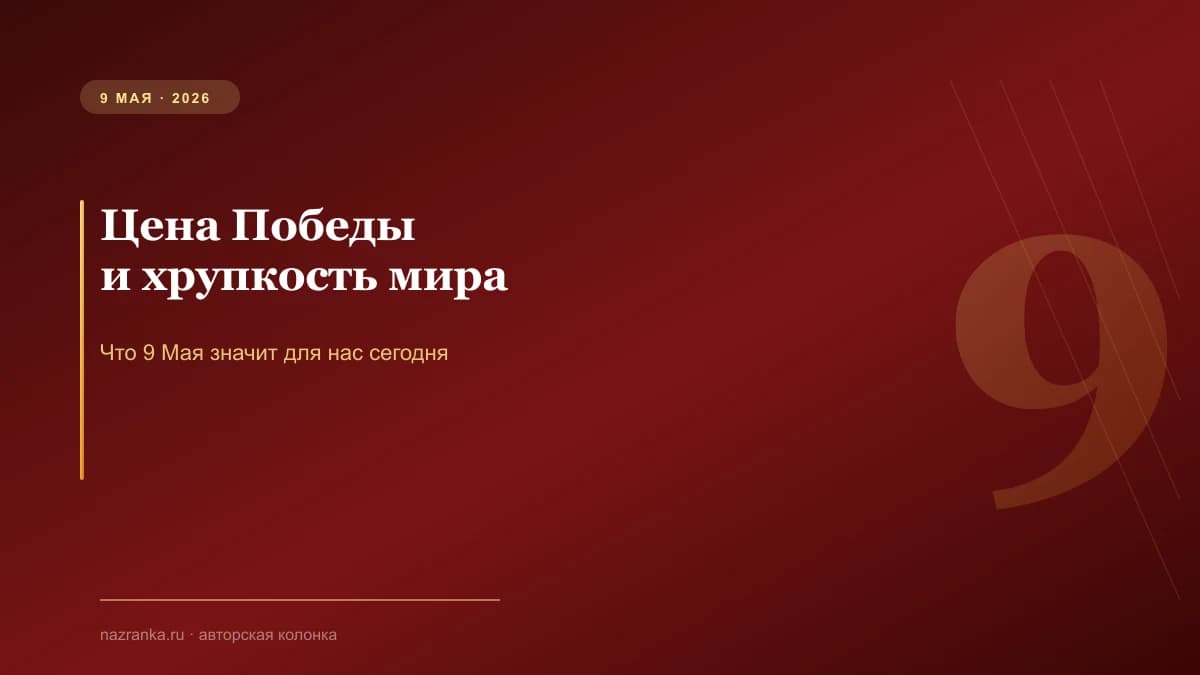 Цена Победы и хрупкость мира: что 9 Мая значит для нас сегодня